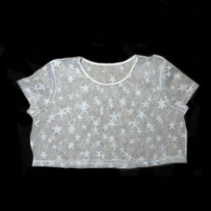 Shein See-Through Star Crop-top